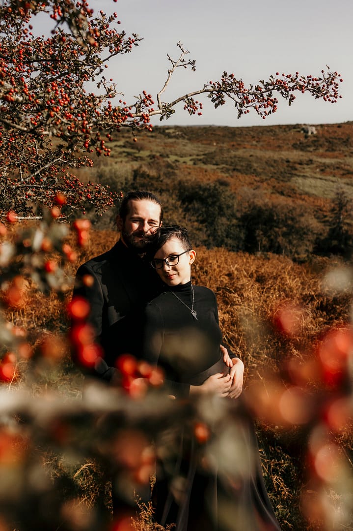 couple in the berried on Dartmoor